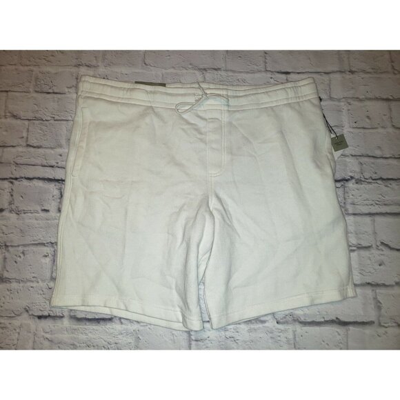 Nwt Goodfellow Men’s Size XL White Knit Shorts 8.5inch Inseam - Picture 1 of 4